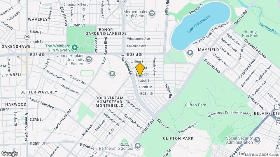 1608 E 30th St Map and Location Details