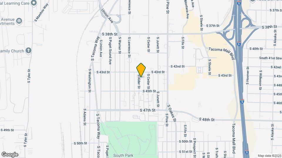 4319 S Alder St Map and Location Details