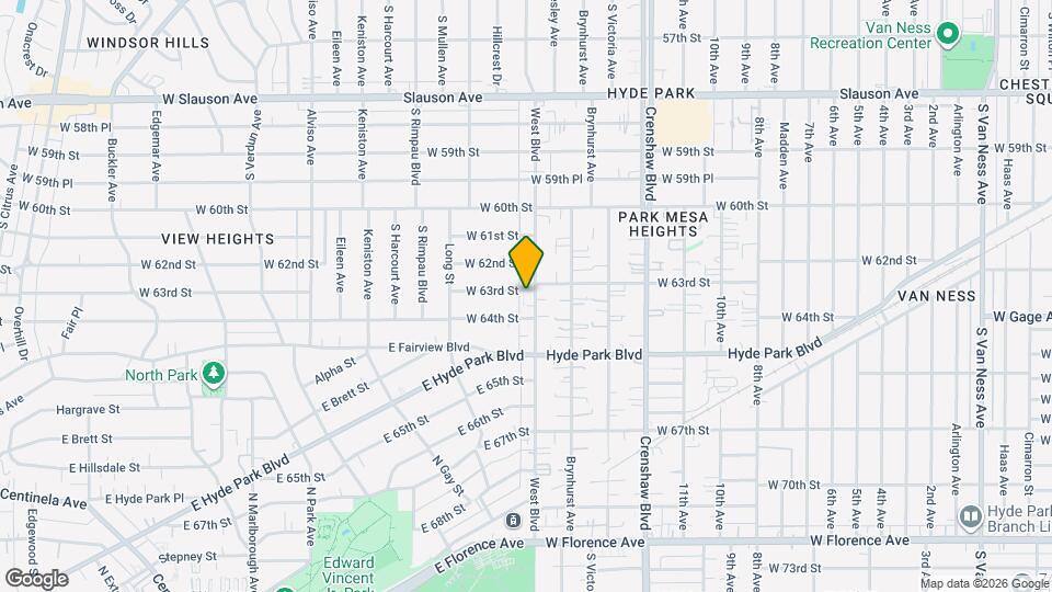 3604 W 63rd St Map and Location Details