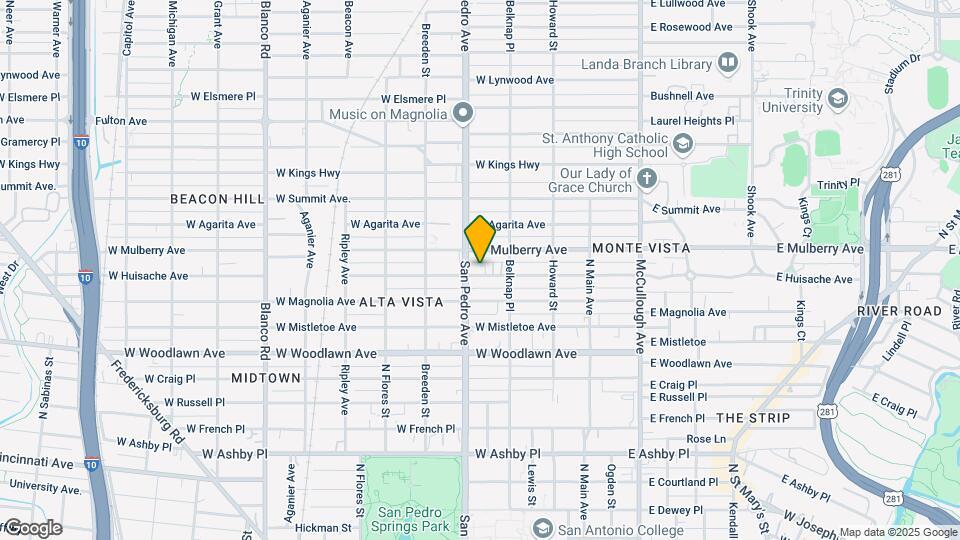 327 W Huisache Ave Mapa y Detalles de la Ubicación