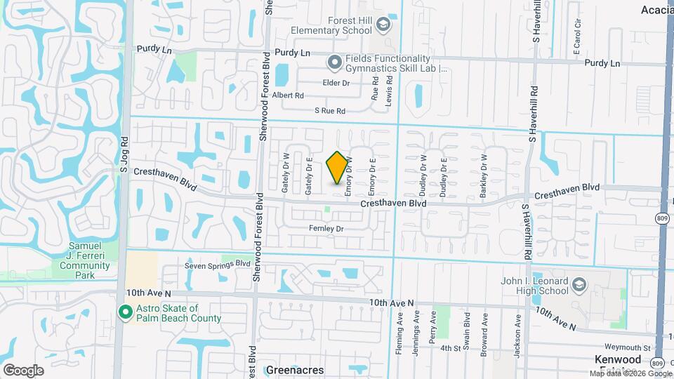 2739 Emory Dr W Map and Location Details
