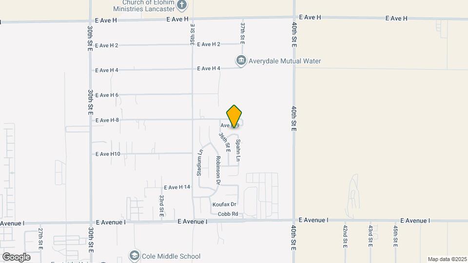 3643 E Ave H10 Mapa y Detalles de la Ubicación