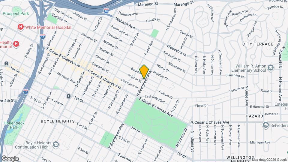 2843 Folsom St Map and Location Details