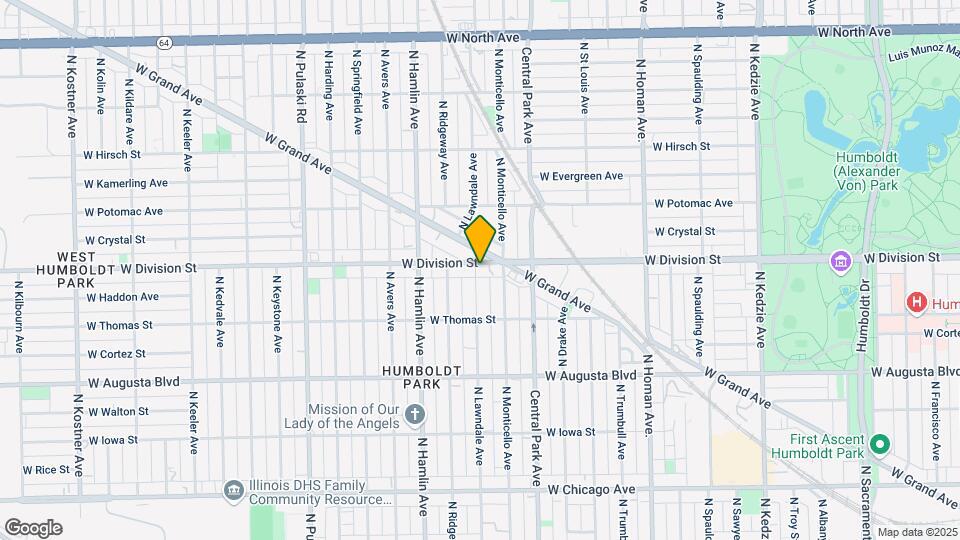 3701 W Division St Map and Location Details