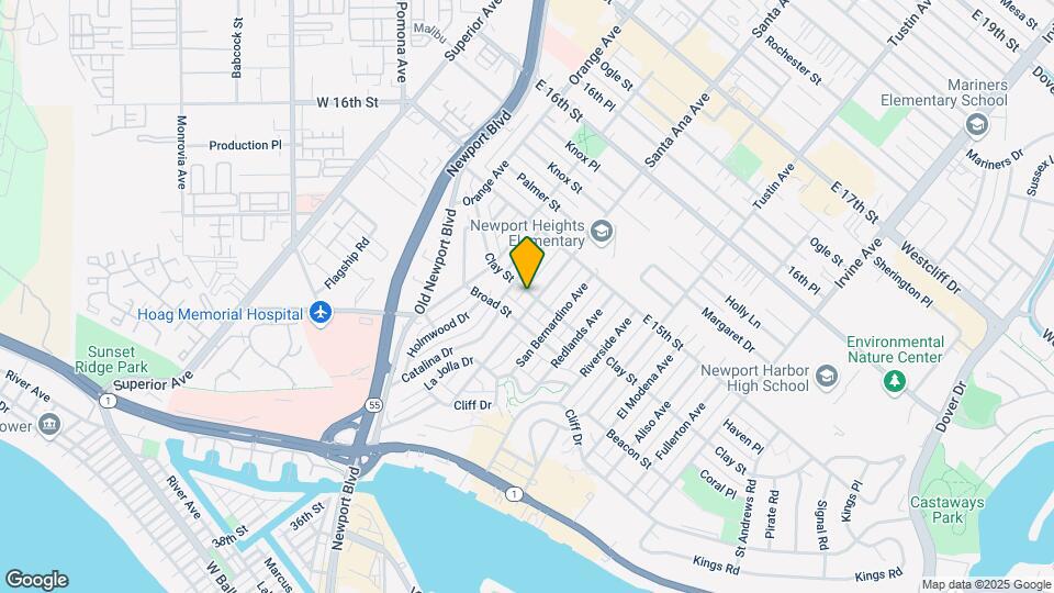 465 Santa Ana Ave-Unit -1/2 Map and Location Details