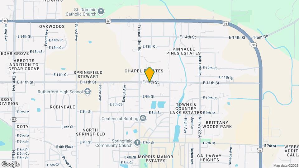 3906 E 11th St, Unit #B Mapa y Detalles de la Ubicación