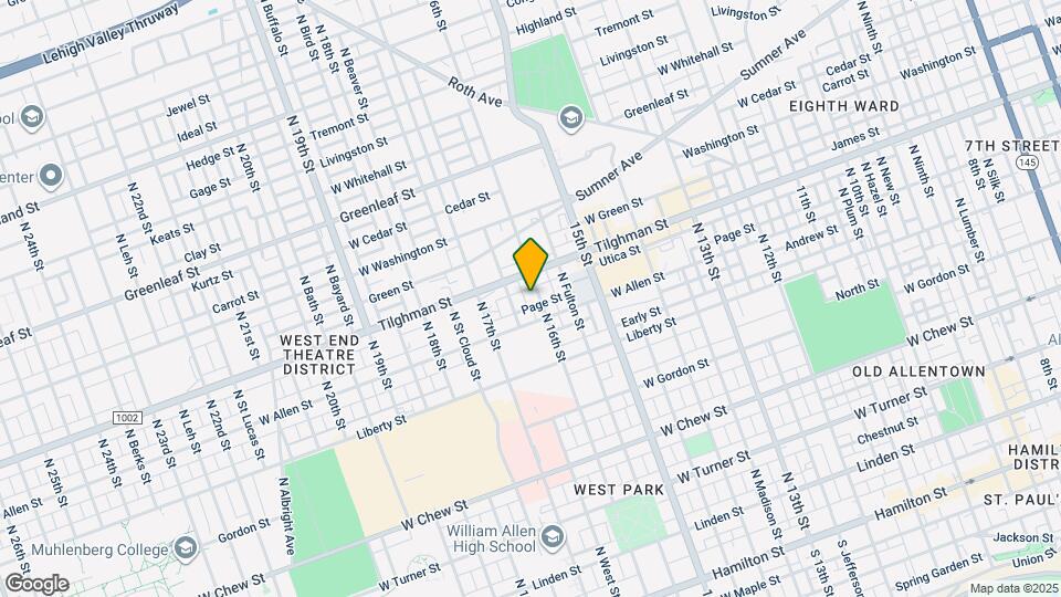 622 N 16th St Map and Location Details