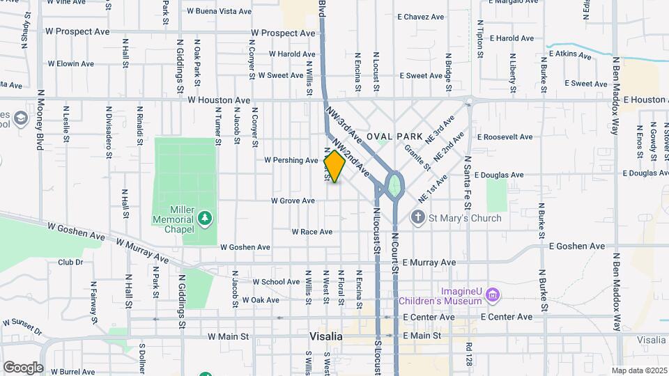 813 N Floral St Map and Location Details