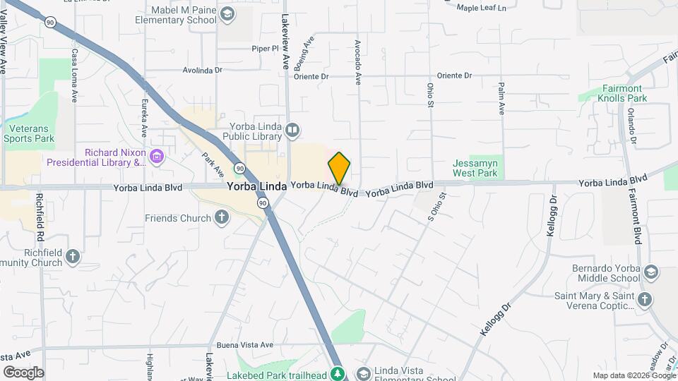 Yorba Linda Pines Map and Location Details