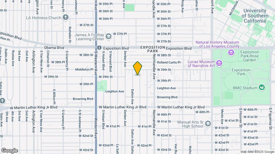 3919 Halldale Ave Map and Location Details