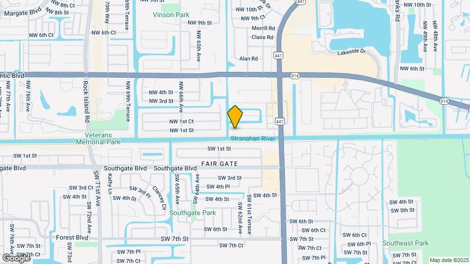 6242 NW 1st St Map and Location Details