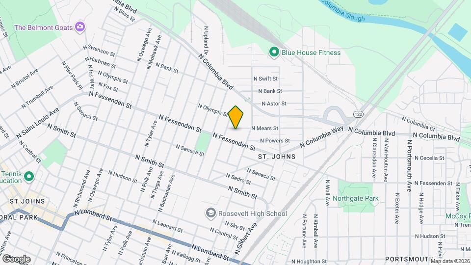 7104 North Mears Street Mapa y Detalles de la Ubicación