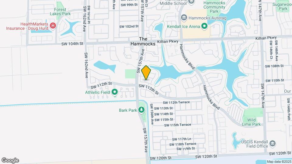 11123 SW 156th Ct Map and Location Details