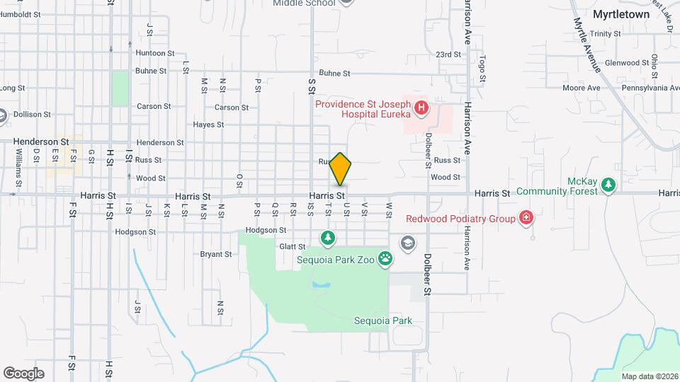 1921 Harris St Map and Location Details