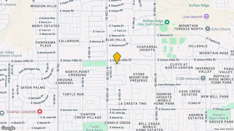 18433 N 12th Wy Mapa y Detalles de la Ubicación