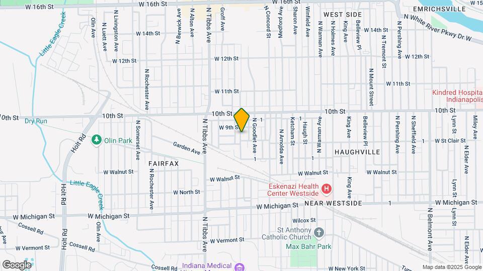 815 N Centennial St Map and Location Details