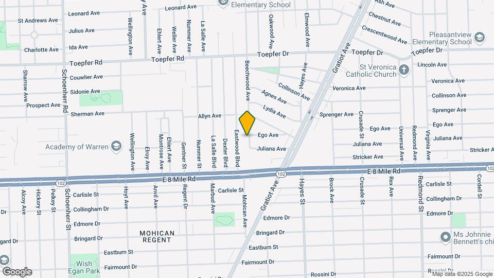20939 Beechwood Ave Map and Location Details