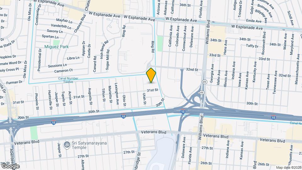 1603 Garden St Map and Location Details