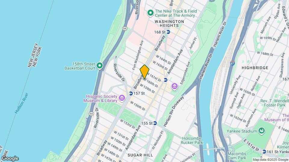 560 W 160th St Map and Location Details