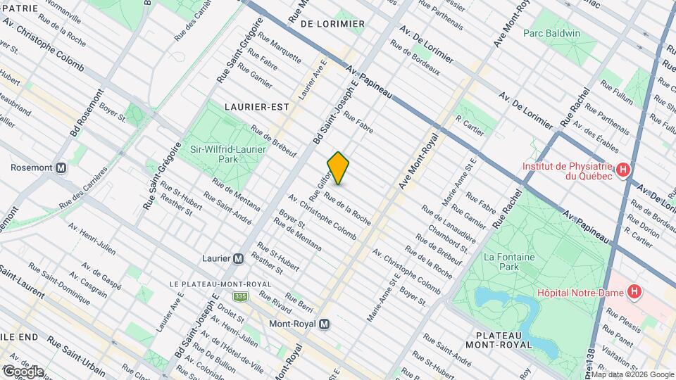 4728 De Brébeuf Rue Map and Location Details