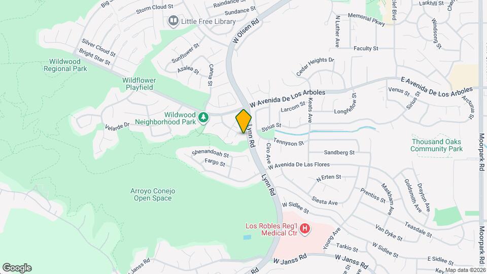 2591 La Paloma Cir Map and Location Details