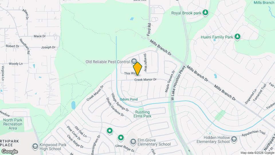 3231 Creek Manor Dr Map and Location Details