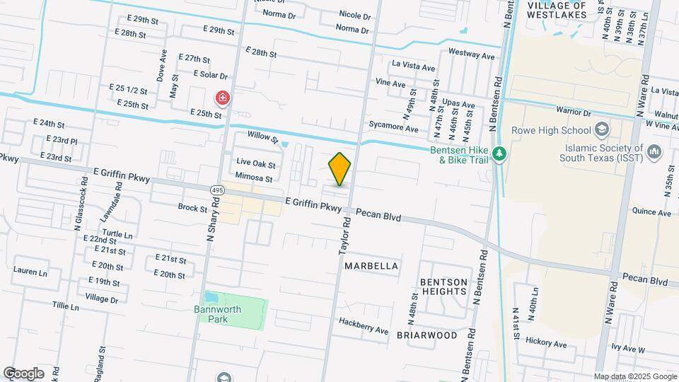 2805 Mimosa St Map and Location Details