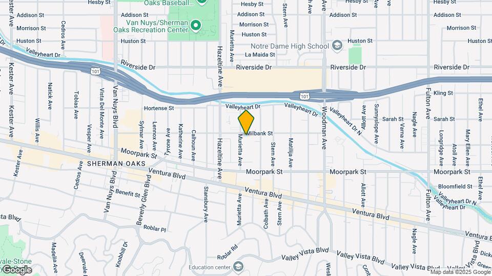 4484 Murietta Ave Map and Location Details