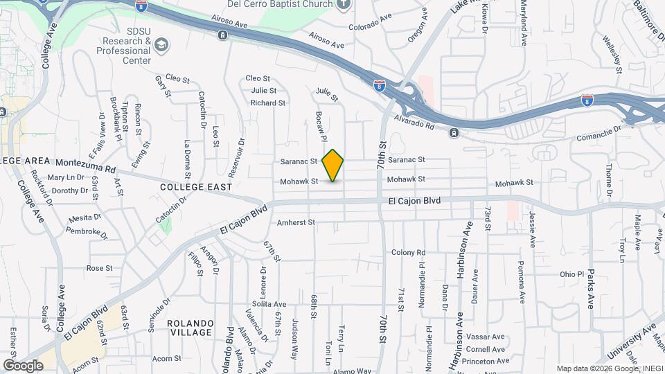 6867 Mohawk St Map and Location Details