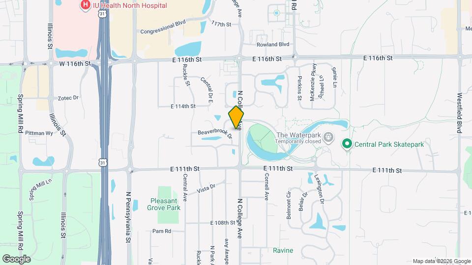 11230 N College Ave Map and Location Details