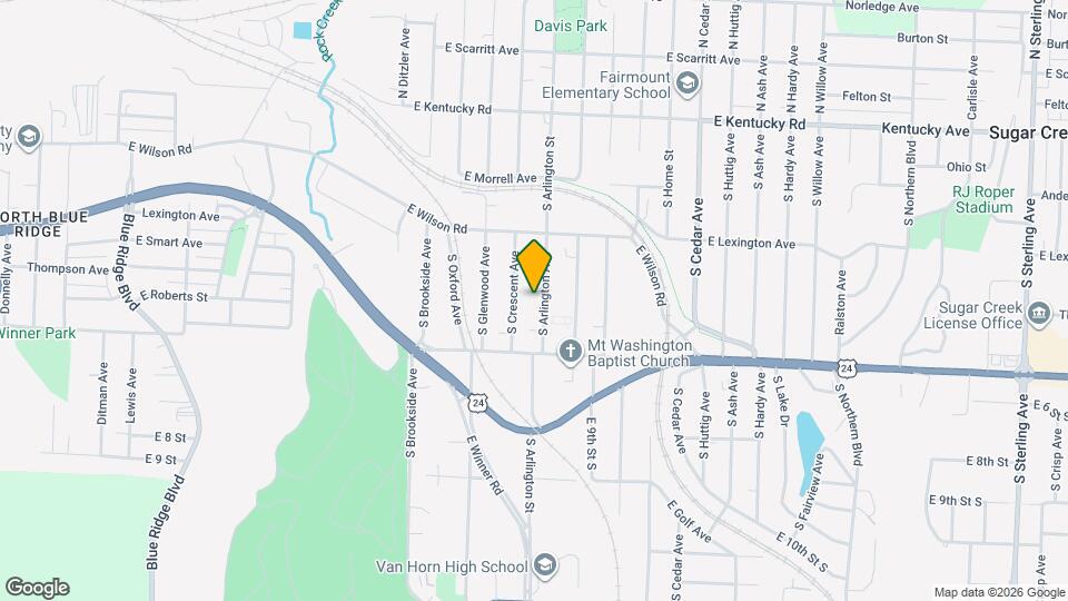 554 S Arlington Ave Map and Location Details