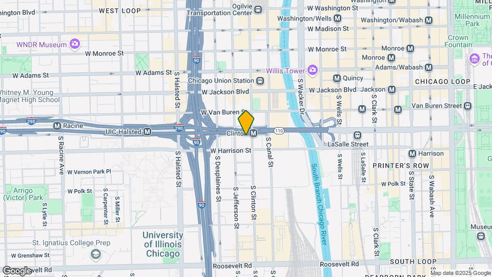 500 S Clinton St, Unit 512 Map and Location Details