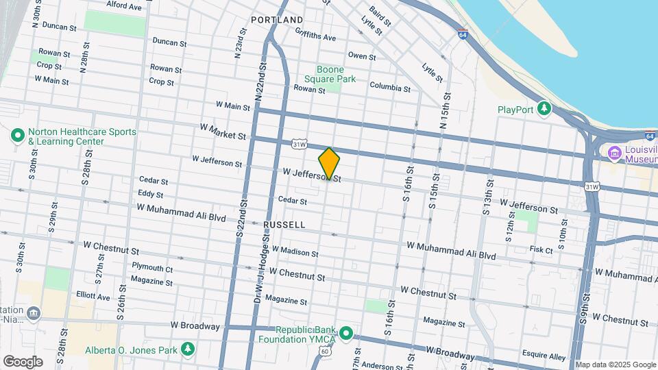 1830 W Jefferson St Map and Location Details