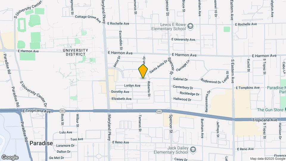 1489 Santa Anita Dr Map and Location Details