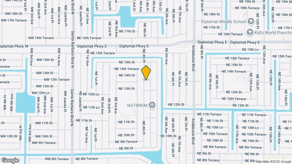 1317 NE 4th Pl Map and Location Details