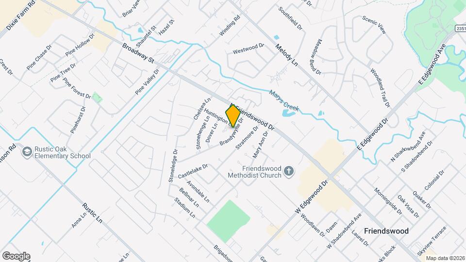 202 Brandywyne Dr Map and Location Details