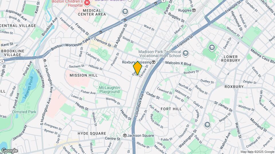 8 Alleghany St, Unit #G Map and Location Details