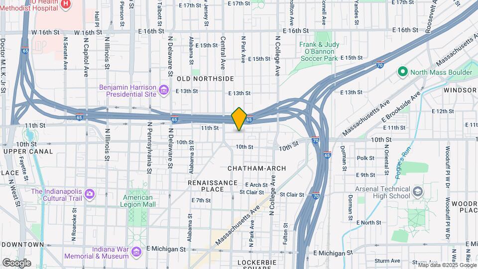 537 E 11th St Map and Location Details