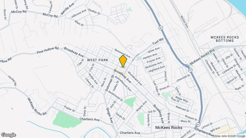 709 Woodward Ave Map and Location Details