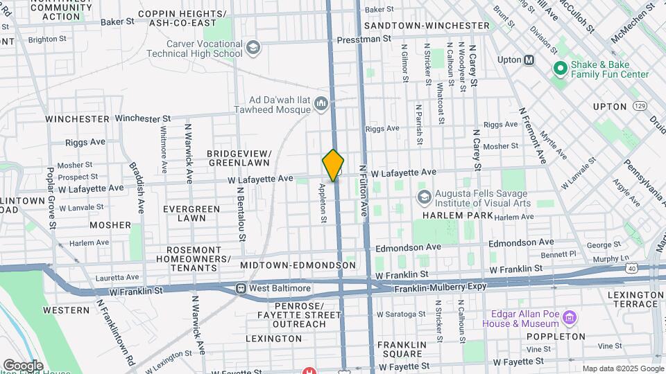 816 N Monroe St Map and Location Details