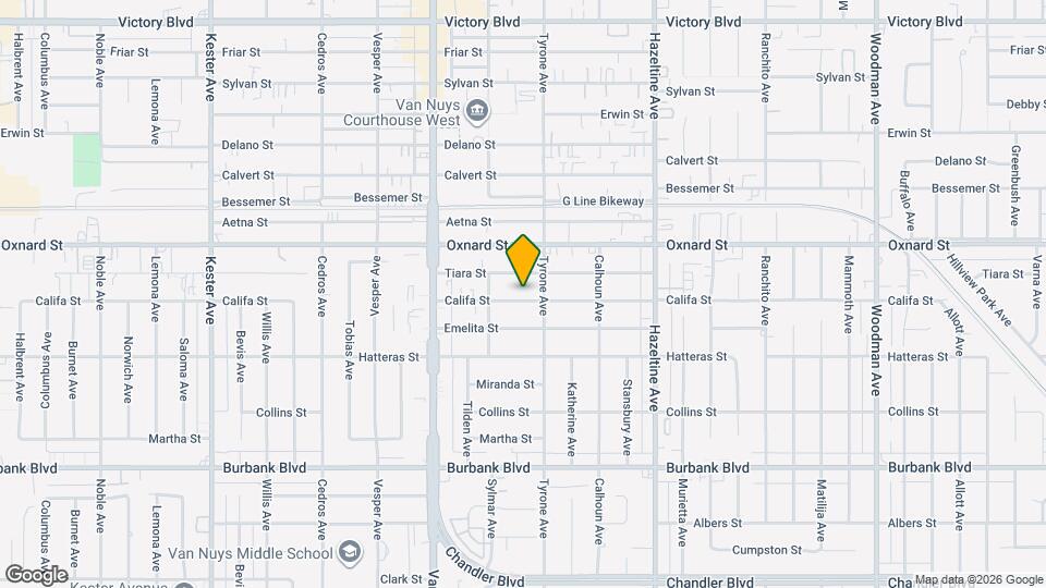 14323 Califa St Map and Location Details