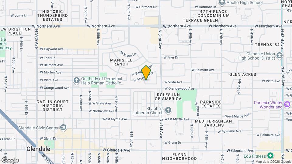 5182 W Vista Ave Map and Location Details