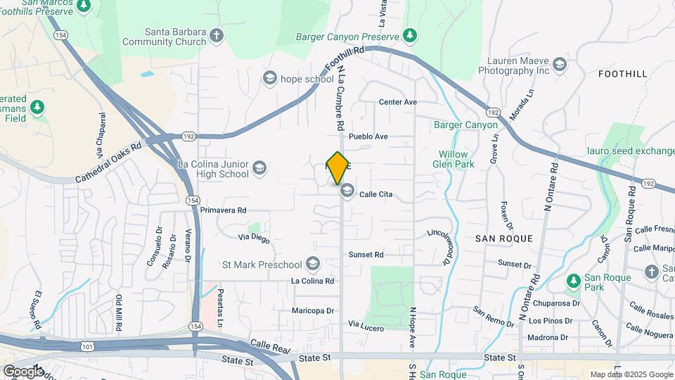 619 N La Cumbre Rd Mapa y Detalles de la Ubicación