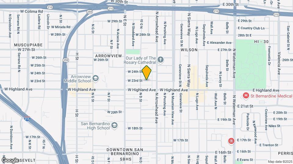 363 W 23rd St Mapa y Detalles de la Ubicación