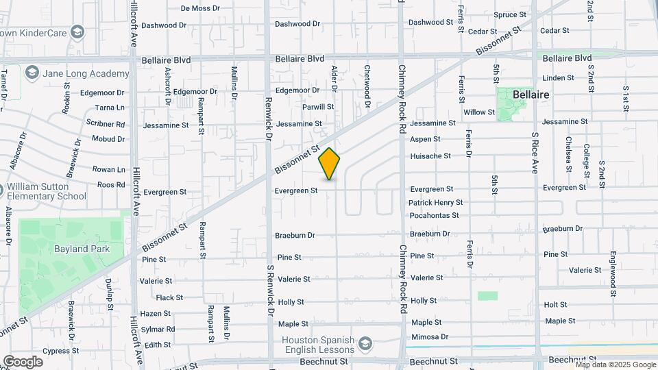 5602 Evergreen St Map and Location Details