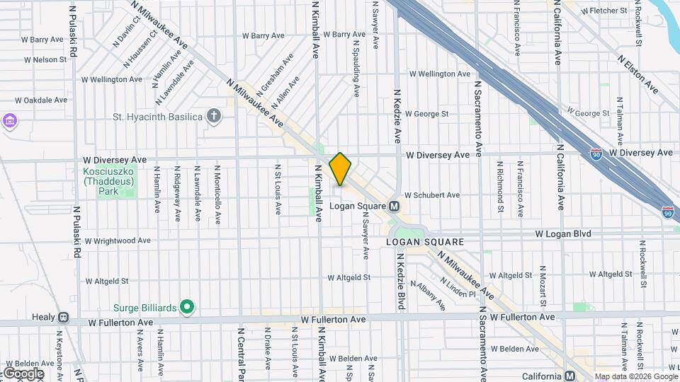 2708 N Spaulding Ave, Unit 1GG Map and Location Details