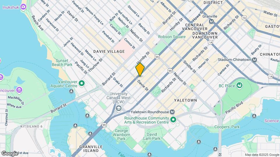 1188 Howe St Map and Location Details