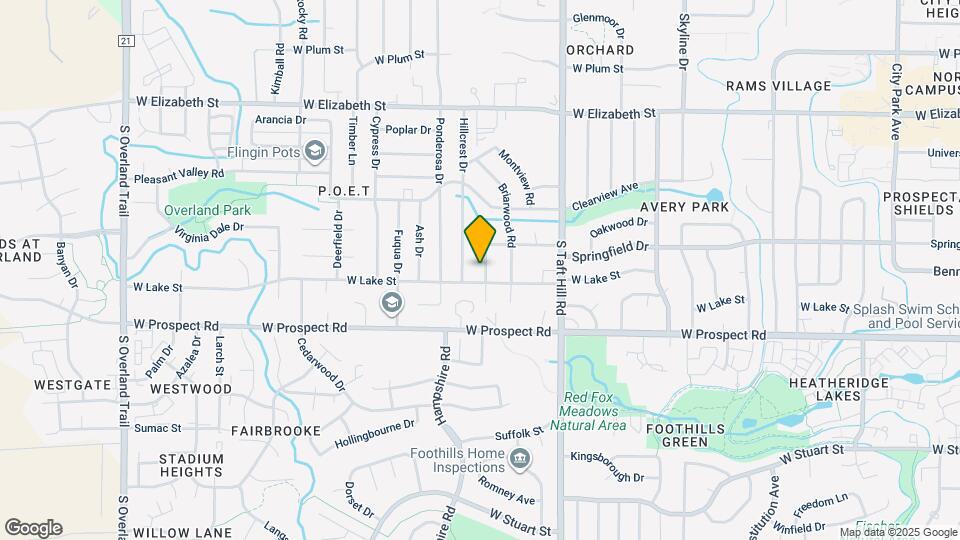 1405 Village Ln Map and Location Details