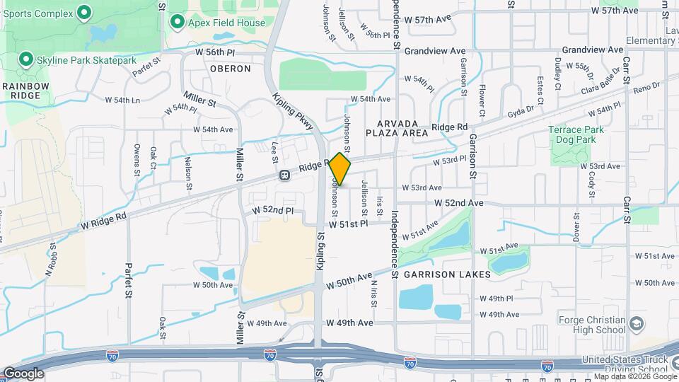 9870 W 53rd Ave Map and Location Details