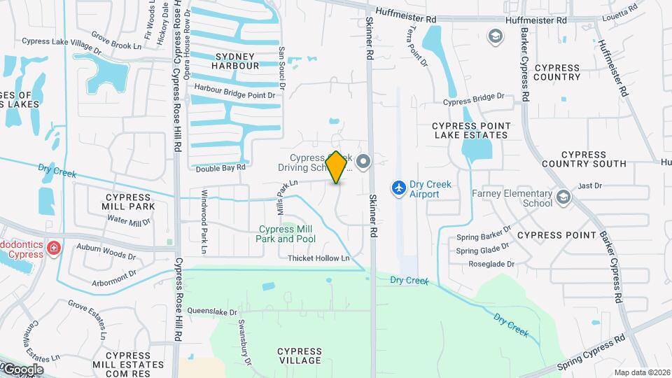 17523 Cypress Orchard Ln Map and Location Details